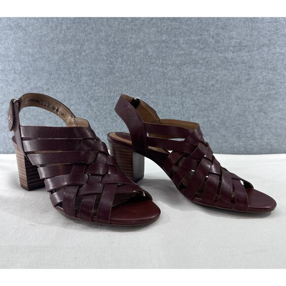 Clarks Artisan Ralene Women's SZ 7 Leather Strappy Sandals 90s style Gladiator - Picture 4 of 11